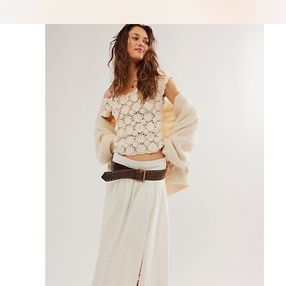 Free People Tops - NWT free people Cream Crochet top